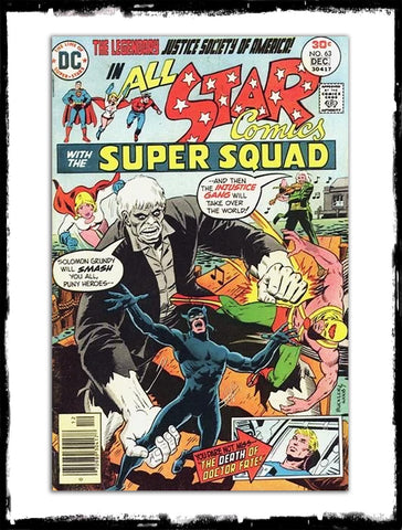 ALL STAR COMICS - #63 "DEATH OF DOCTOR FATE" (1976 - VF+)