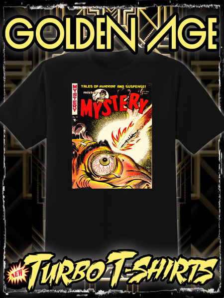 MISTER MYSTERY 1953 - #12 GOLDEN AGE TURBO TEE!