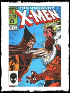UNCANNY X-MEN - #222 WOLVERINE VS SABRETOOTH (1987 - VF/VF+)