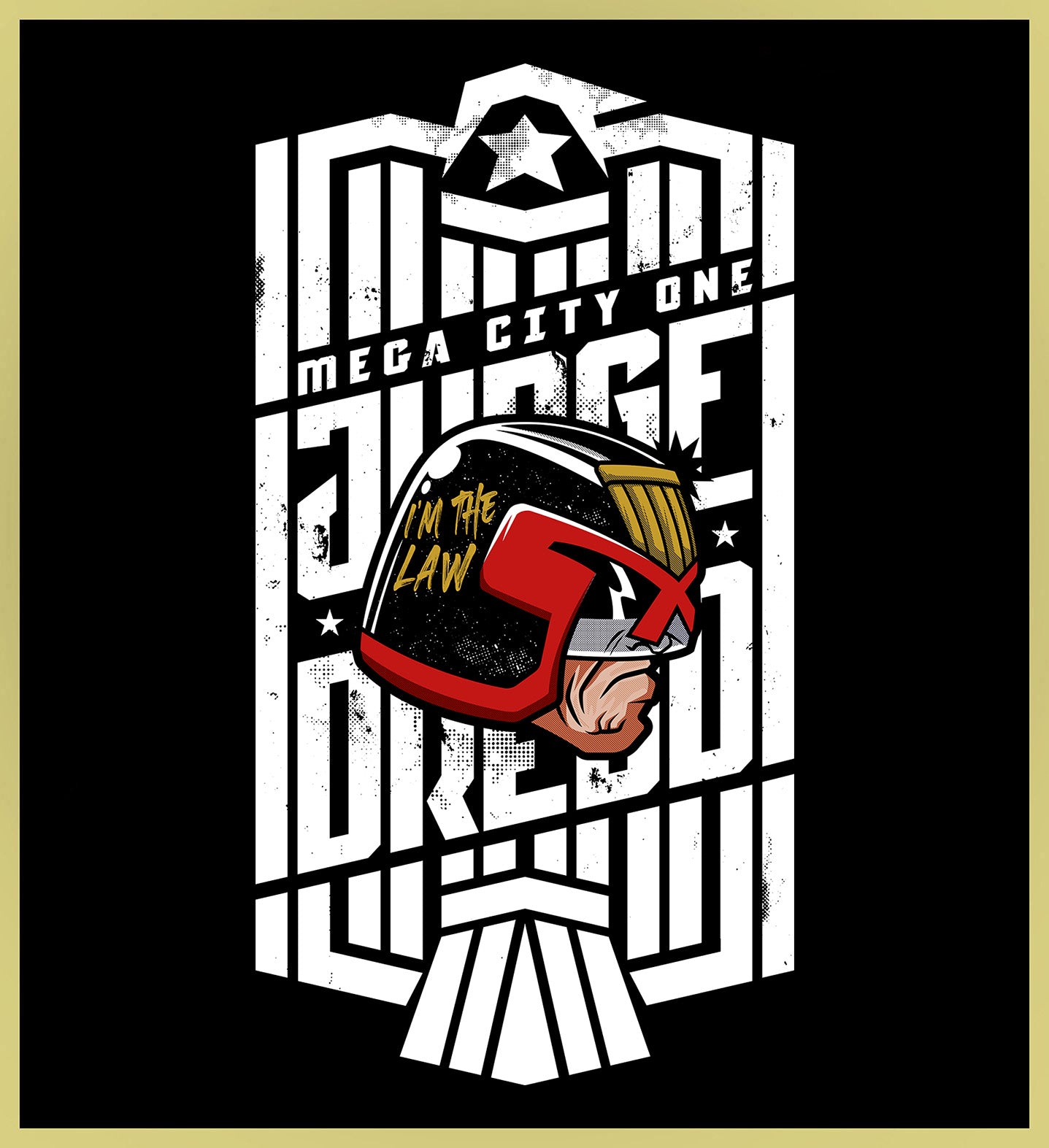 JUDGE DREDD - MEGA CITY ONE - NEW POP TURBO TEE!