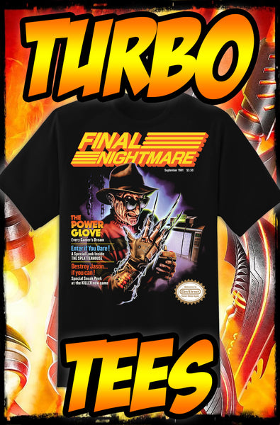 NIGHTMARE ON ELM STREET - FINAL NIGHTMARE - NES POWER TURBO TEE!