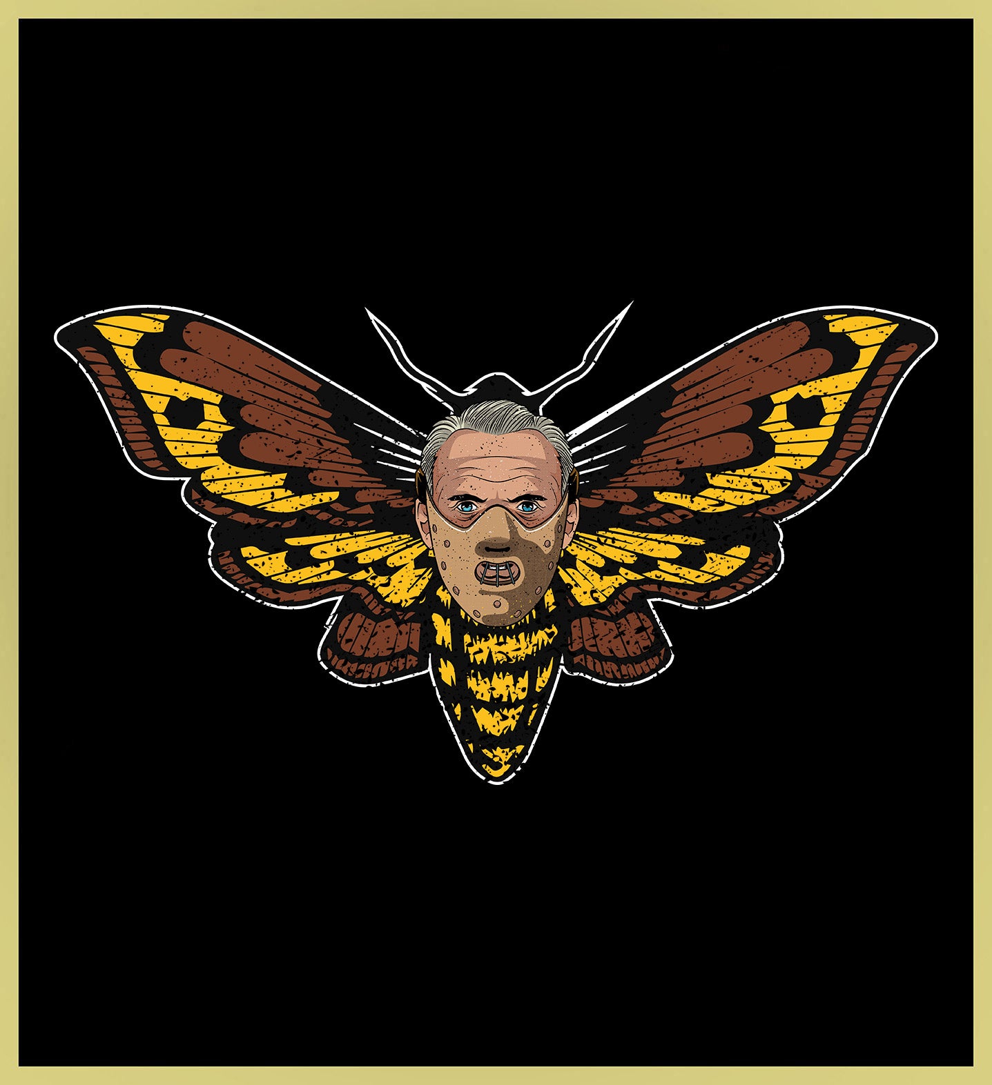 SILENCE OF THE LAMBS - HANNIBAL DEATH MOTH - NEW POP TURBO TEE!