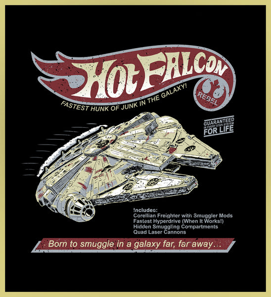 STAR WARS - HOT FALCON - NEW POP TURBO TEE!