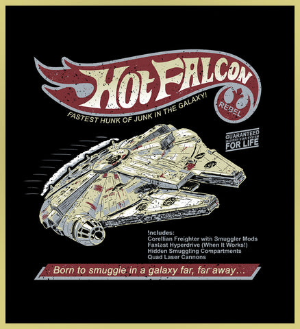 STAR WARS - HOT FALCON - NEW POP TURBO TEE!