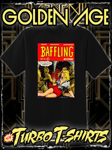 BAFFLING MYSTERIES #8 1952 - GOLDEN AGE TURBO TEE!