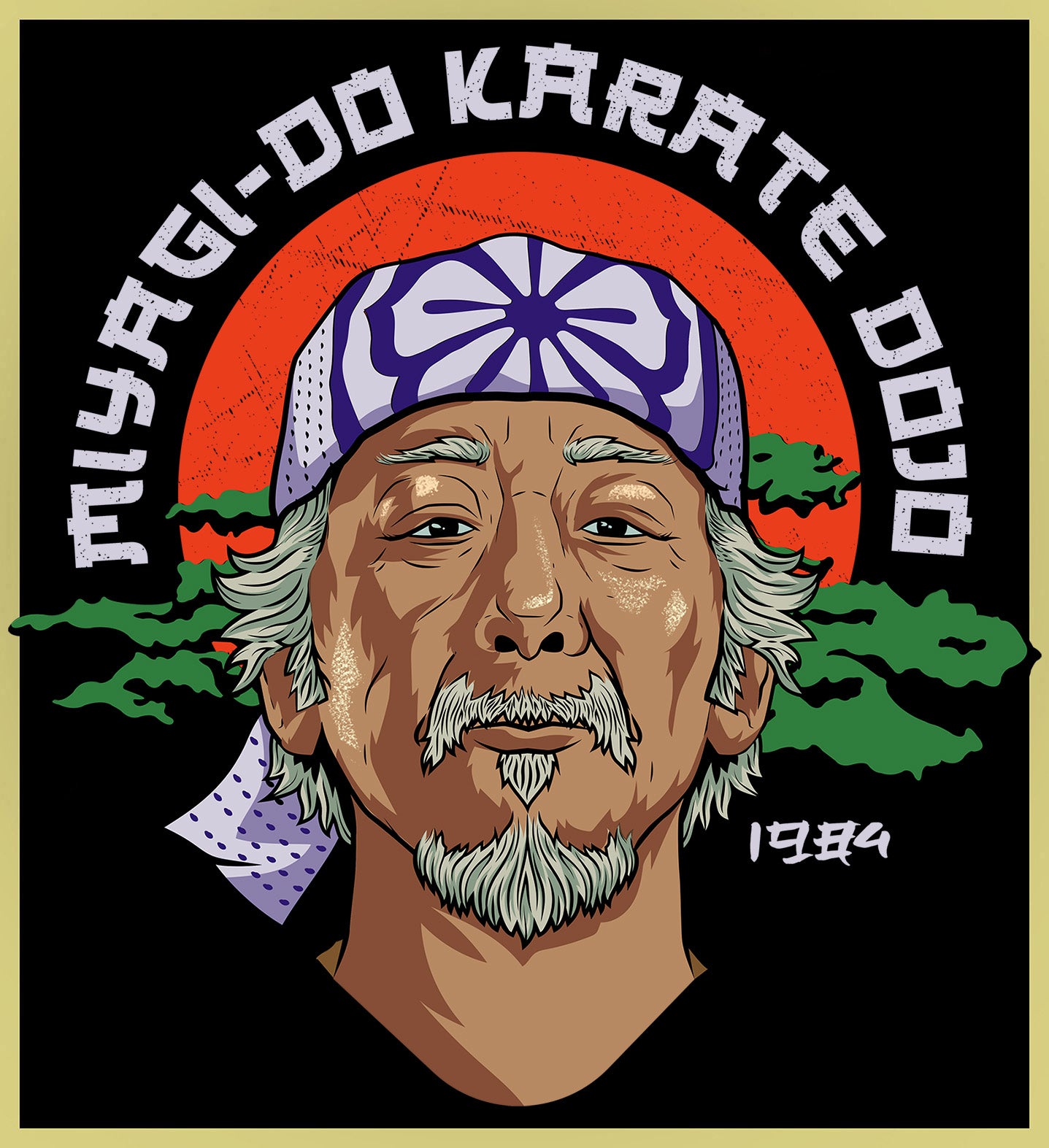 KARATE KID - MR. MIYAGI - NEW POP TURBO TEE!