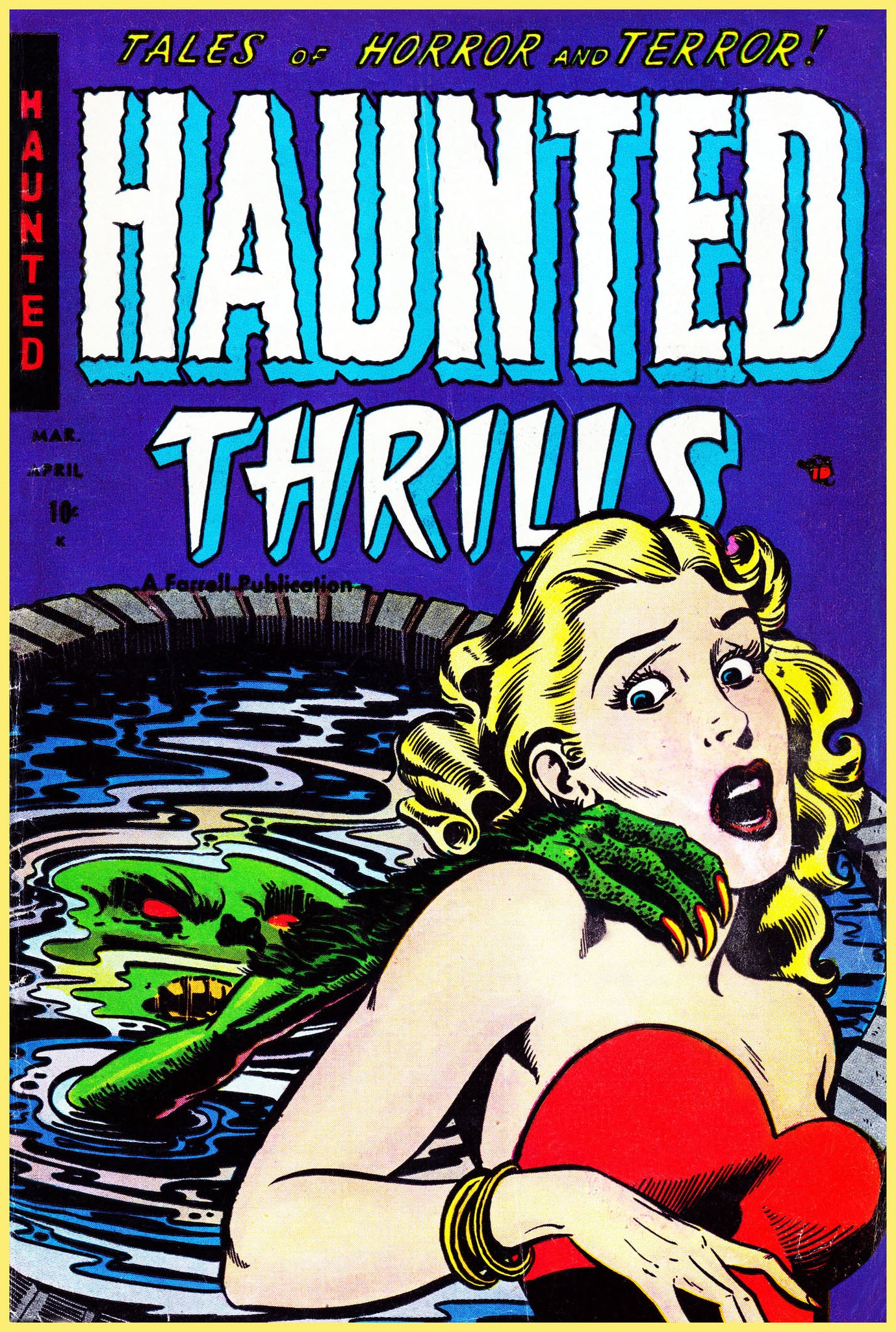 HAUNTED THRILLS 1954 - GOLDEN AGE TURBO TEE!