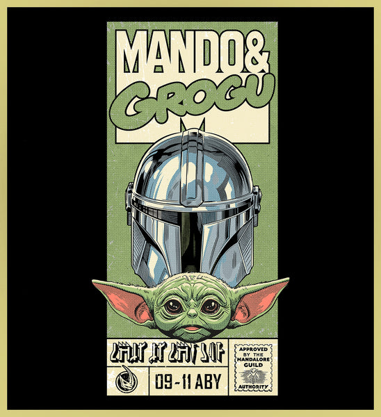MANDO & GROGU - COMIC BOX - NEW POP TURBO TEE!