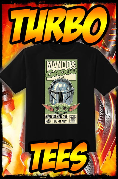 MANDO & GROGU - COMIC BOX - NEW POP TURBO TEE!