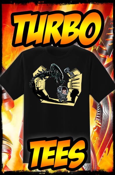 ALIEN - CALVIN & HOBBES TRIBUTE - NEW POP TURBO TEE!