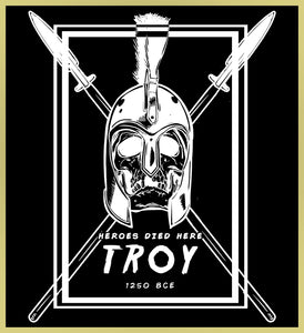 TROY - HEROES DIED HERE - NEW POP TURBO TEE!
