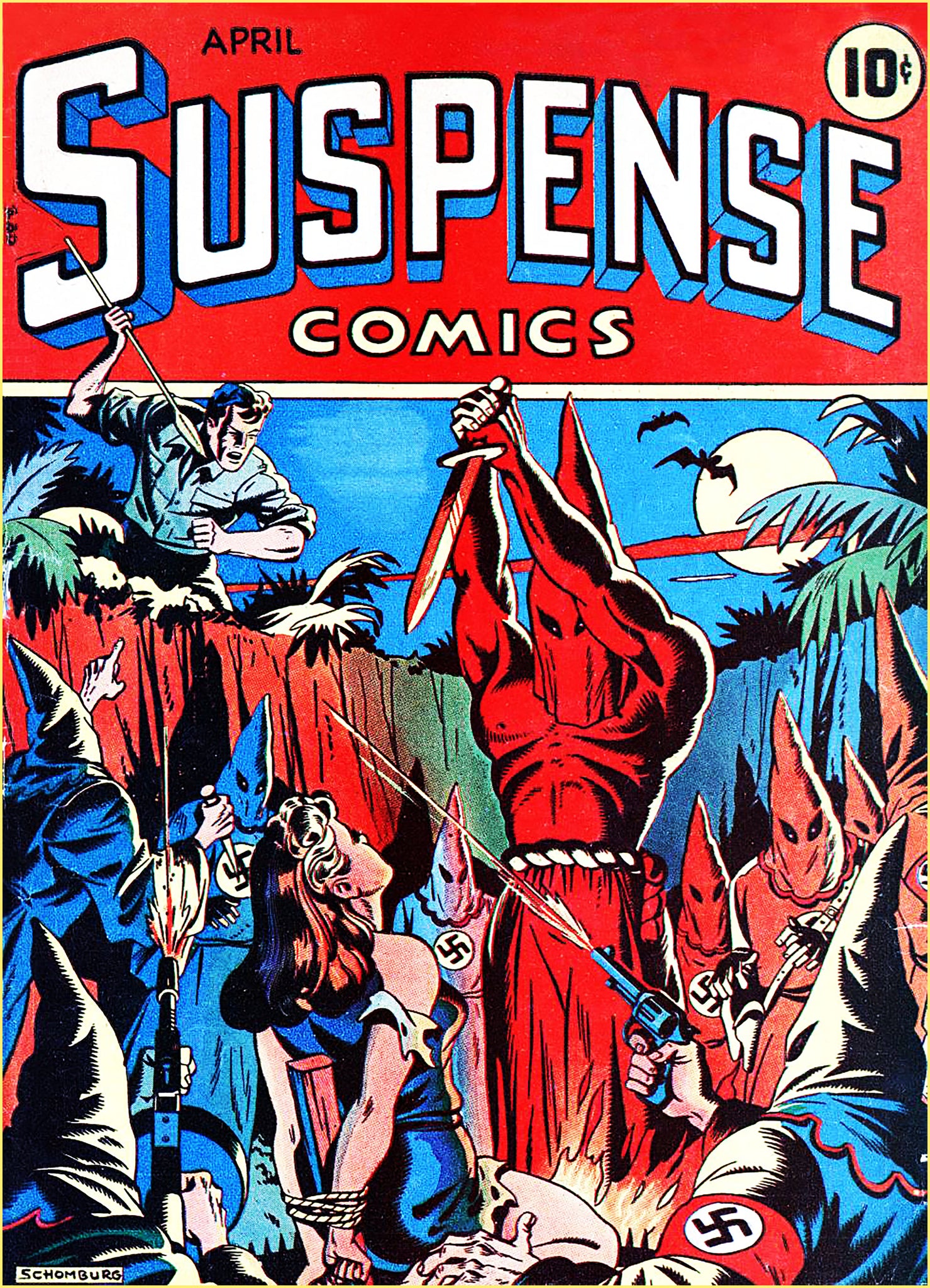 SUSPENSE COMICS 1944 - GOLDEN AGE TURBO TEE!