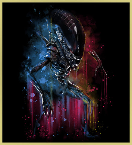 ALIEN - WATERCOLOR - NEW POP TURBO TEE!