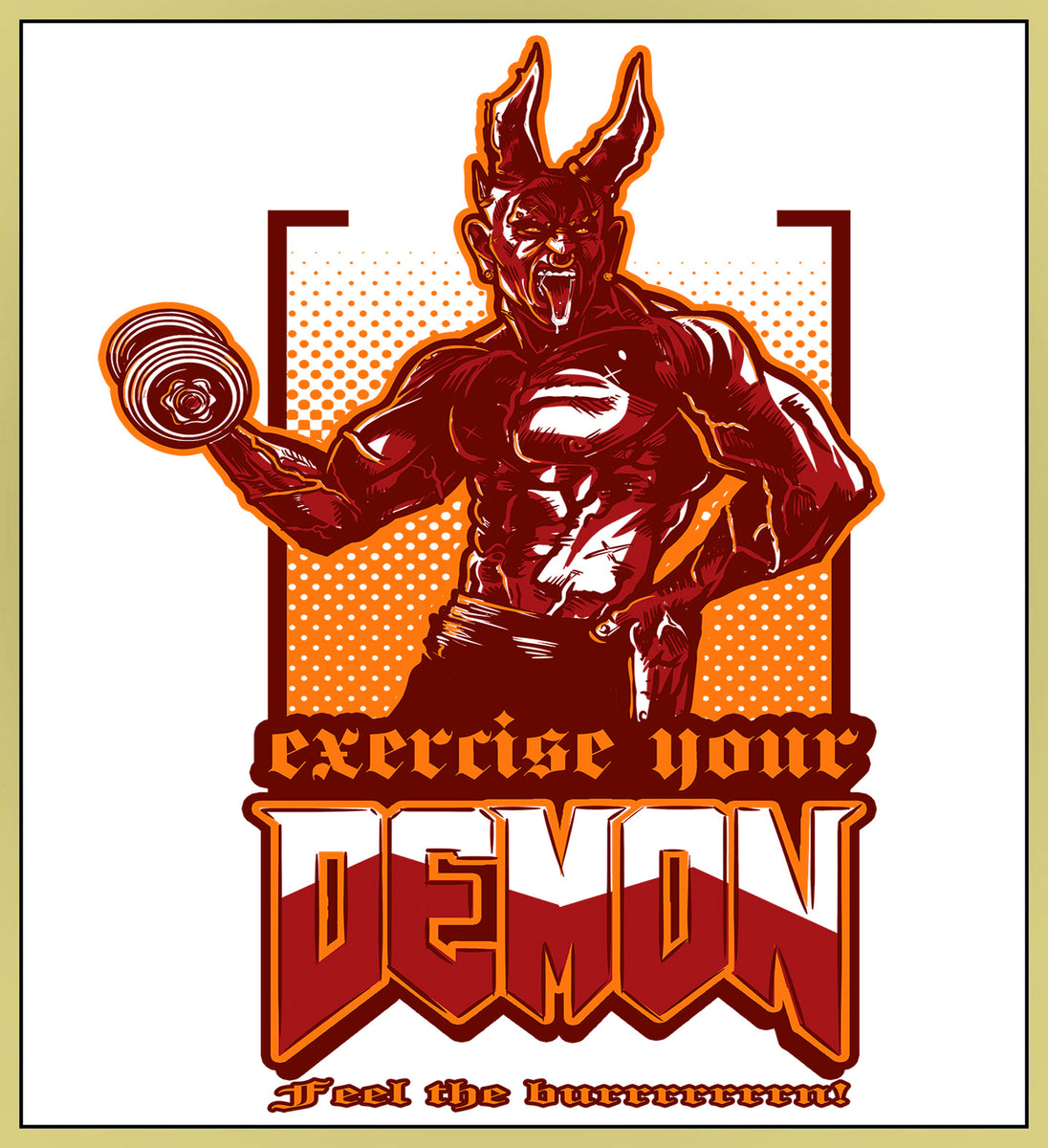 DOOM - DEMON EXERCISE - NEW POP TURBO TEE! – TURBO COMICS