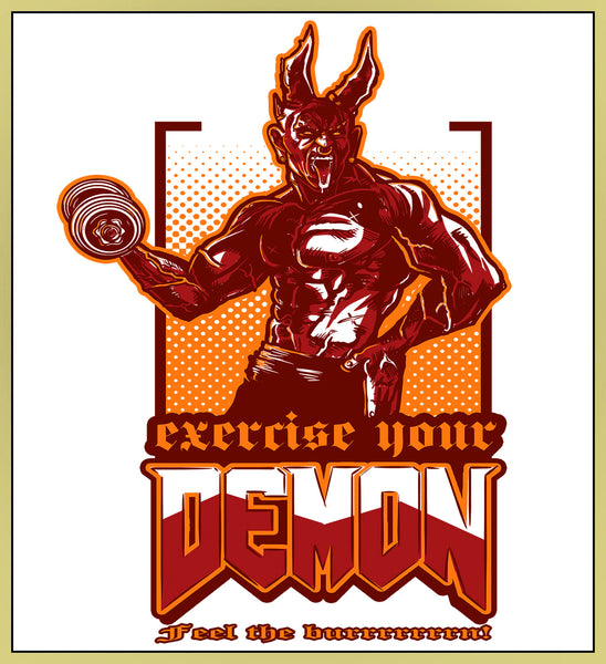 DOOM - DEMON EXERCISE - NEW POP TURBO TEE!