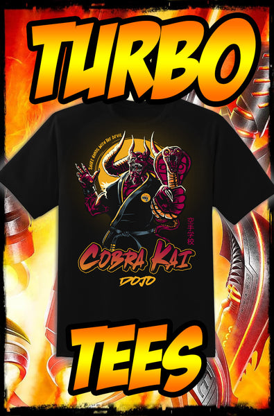 COBRA KAI - SHAKE HANDS WITH THE DEVIL - NEW POP TURBO TEE!