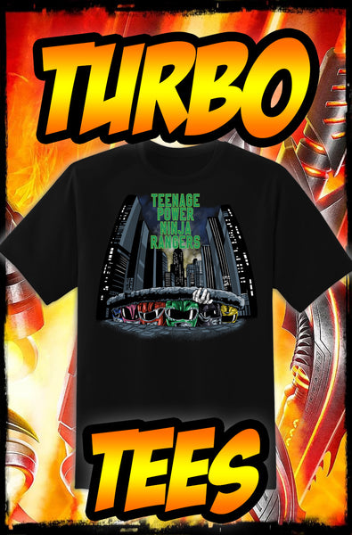 POWER RANGERS - TEENAGE POWER NINJA RAIDERS - NEW POP TURBO TEE!