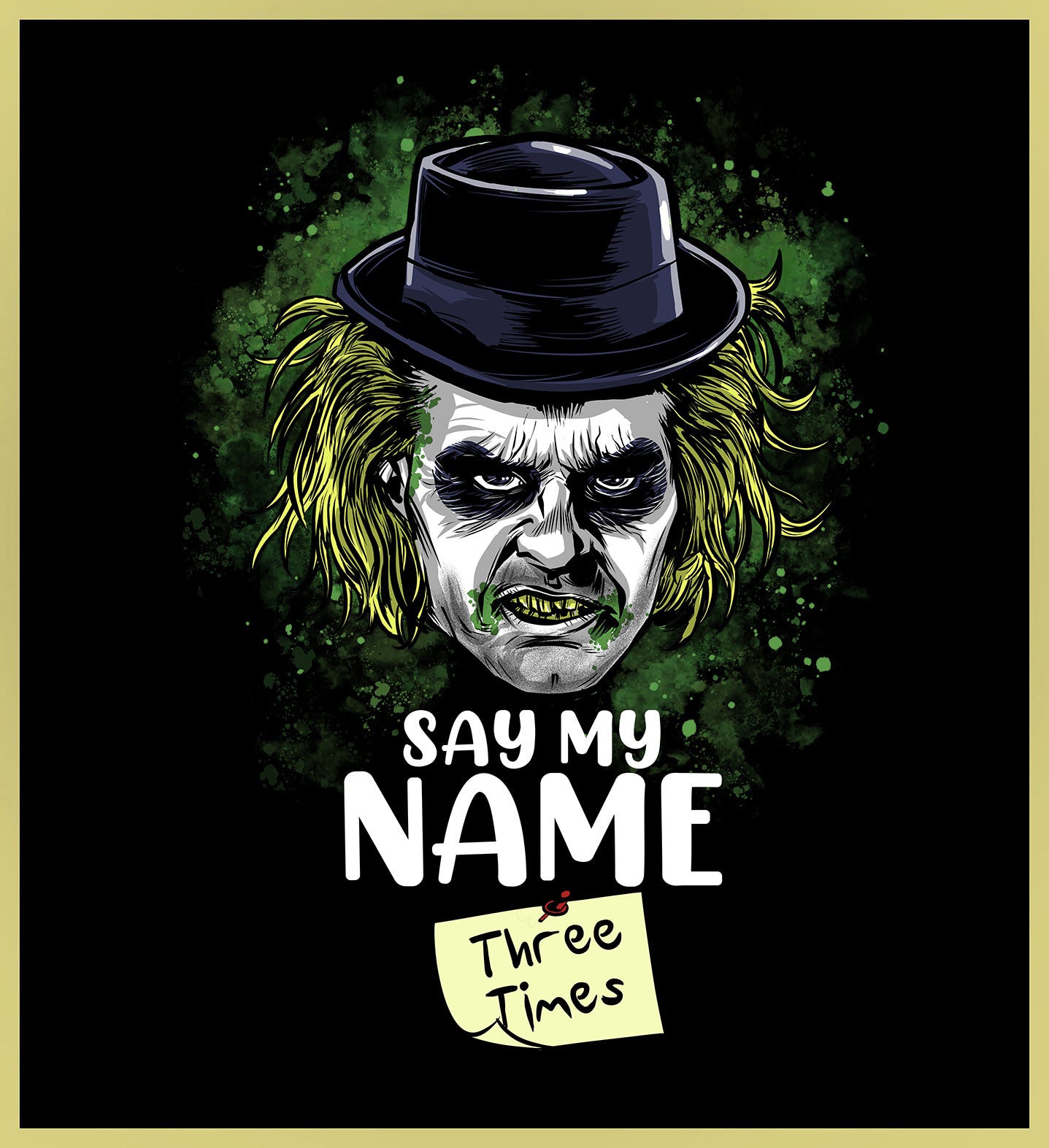 BEETLEJUICE - BREAKING-BAD MASH-UP - NEW POP TURBO TEE!