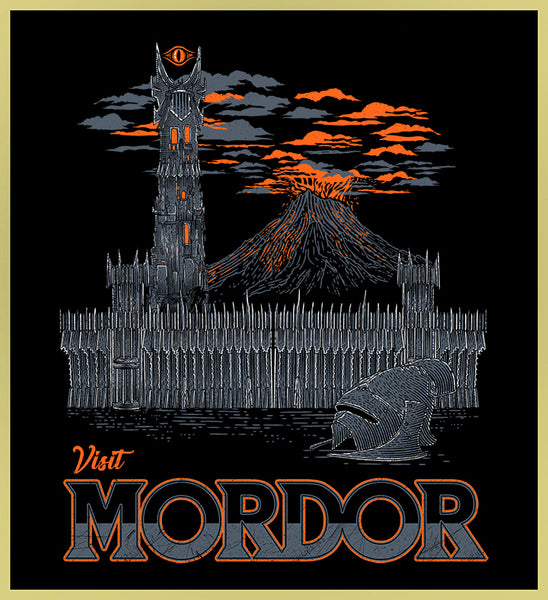 LORD OF THE RINGS - VISIT MORDOR - NEW POP TURBO TEE!