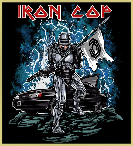 ROBOCOP - IRON MAIDEN - HEAVY METAL TURBO TEE!