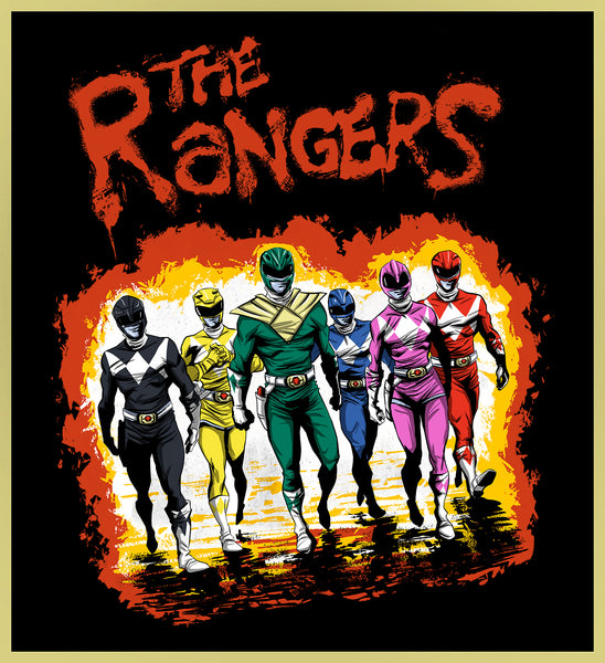 POWER RANGERS - THE WARRIORS - NEW POP TURBO TEE!