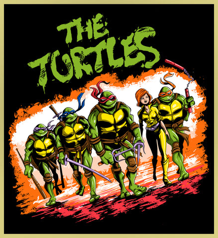 TEENAGE MUTANT NINJA TURTLES - THE WARRIORS - NEW POP TURBO TEE!