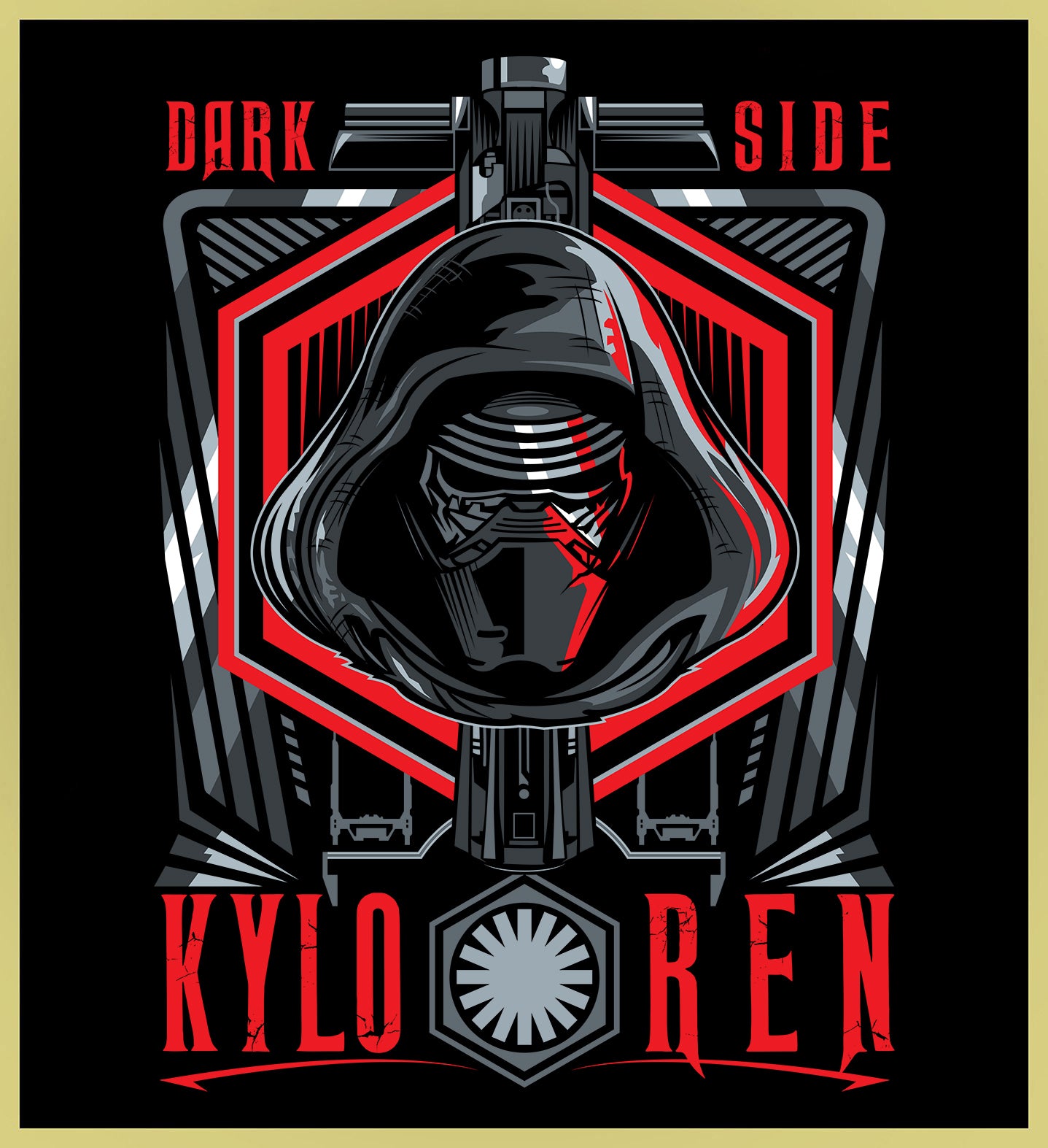 KYLO REN - DARK SIDE - NEW POP TURBO TEE!