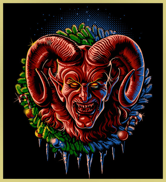 KRAMPUS - CHRISTMAS DEVIL - NEW POP TURBO TEE!