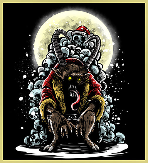 KRAMPUS - THRONE OF KRAMPUS - NEW POP TURBO TEE!