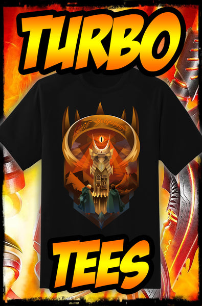 LORD OF THE RINGS - ART DECO EYE OF SAURON - NEW POP TURBO TEE!