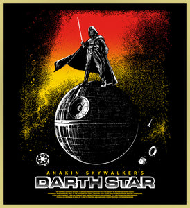 DARTH STAR - DEATH STAR / DARK STAR MASH-UP - NEW POP TURBO TEE!