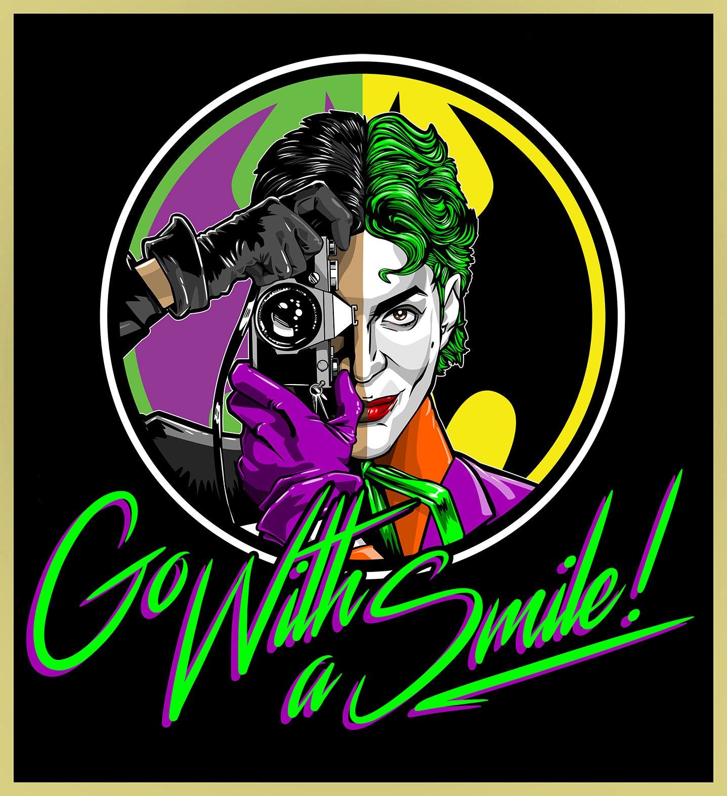 JOKER PRINCE - GO WITH A SMILE - CLASSIC TURBO TEE!