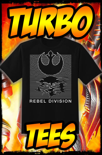 REBEL DIVISION - JOY DIVISION TRIBUTE - POST-PUNK TURBO TEE!
