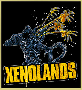 XENOLANDS - ALIEN BORDERLANDS - NEW POP TURBO TEE!