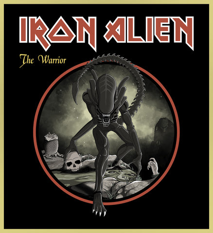 IRON ALIEN - THE WARRIOR - HEAVY METAL TURBO TEE!