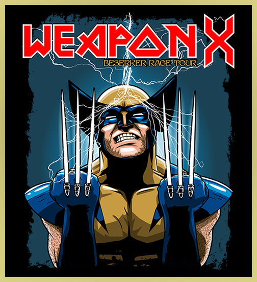 WEAPON X - POWER SLAVE - HEAVY METAL TURBO TEE!