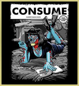 THEY LIVE - CONSUME / PULP FICTION - NEW POP TURBO TEE!