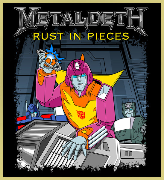 METALDETH - HOT ROD MEGADETH - HEAVY METAL TURBO TEE!