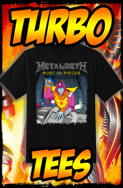 METALDETH - HOT ROD MEGADETH - HEAVY METAL TURBO TEE!
