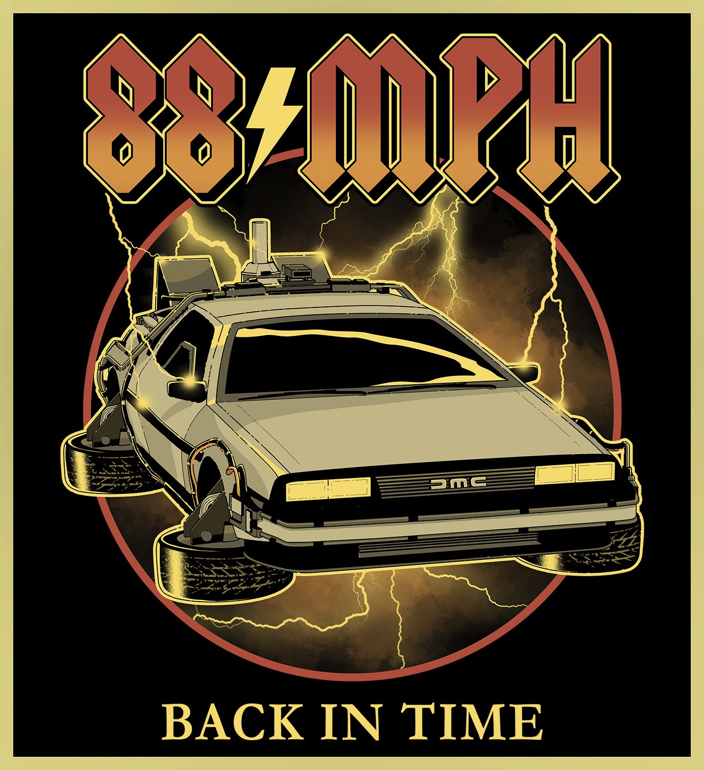 BACK TO THE FUTURE - 88 MPH - HEAVY METAL TURBO TEE!