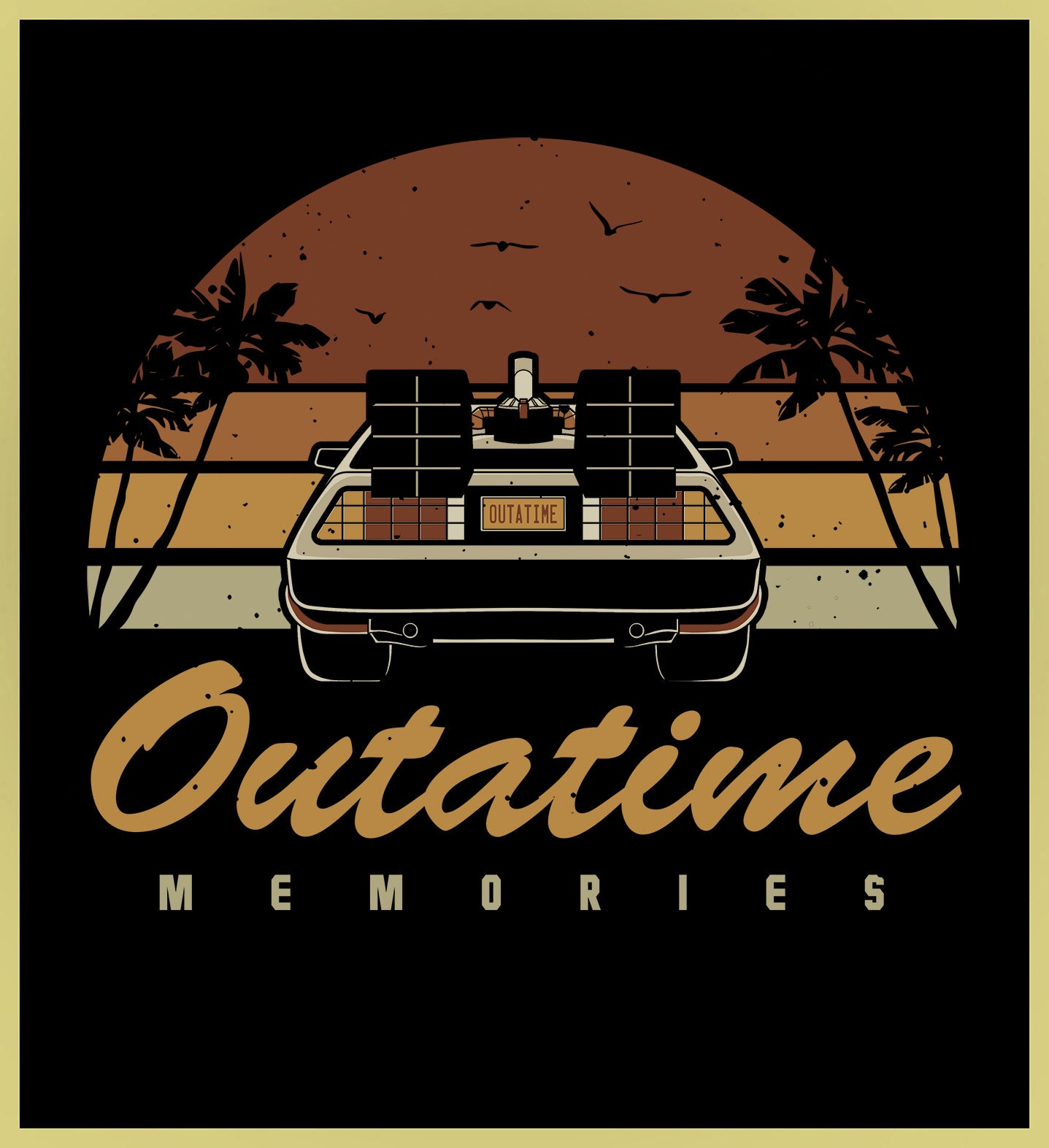 BACK TO THE FUTURE - OUTTATIME MEMORIES - NEW POP TURBO TEE!