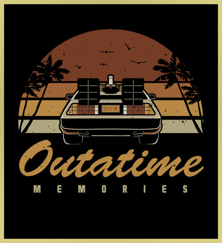 BACK TO THE FUTURE - OUTTATIME MEMORIES - NEW POP TURBO TEE!