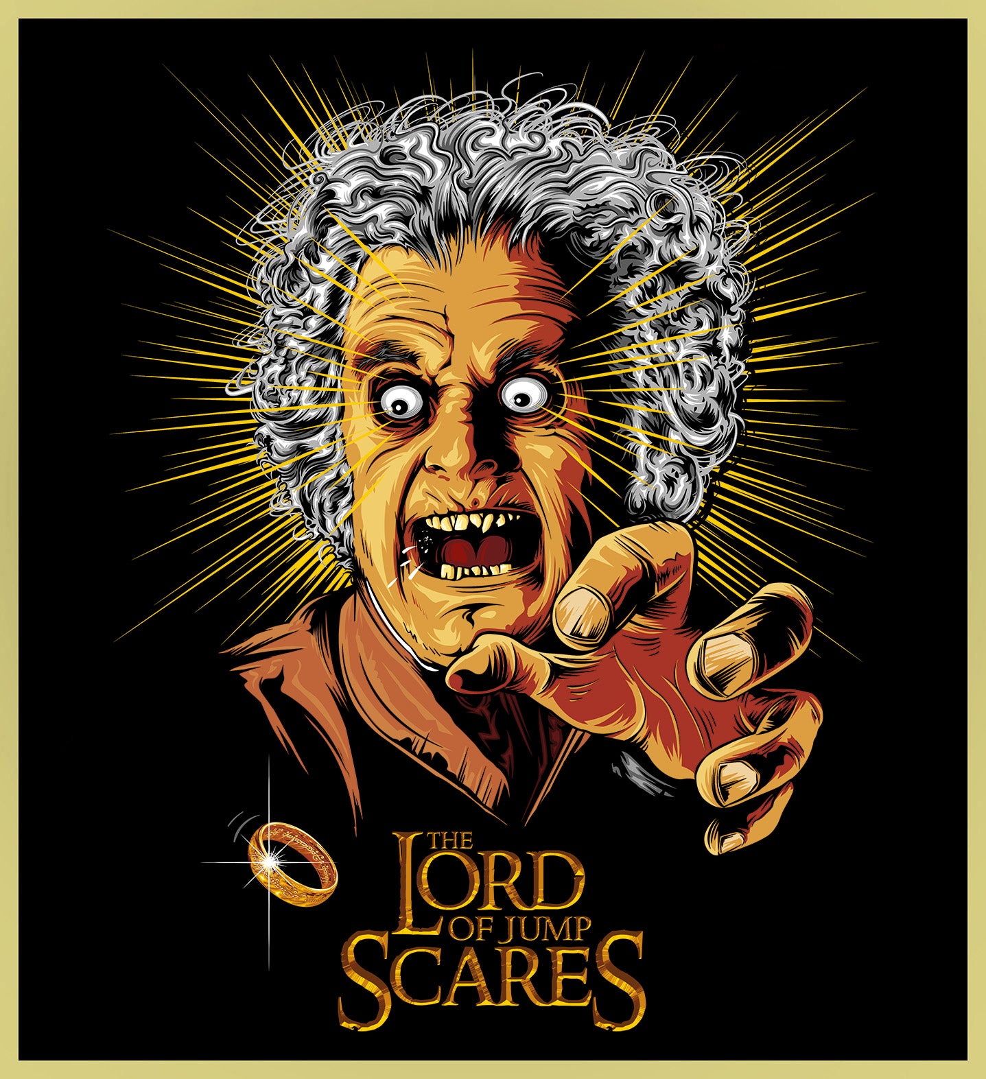 LORD OF JUMP SCARES - LOTR - NEW POP TURBO TEE!