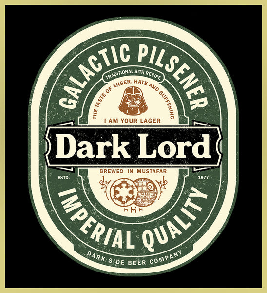 DARK LORD - GALACTIC PILSENER - NEW POP TURBO TEE!