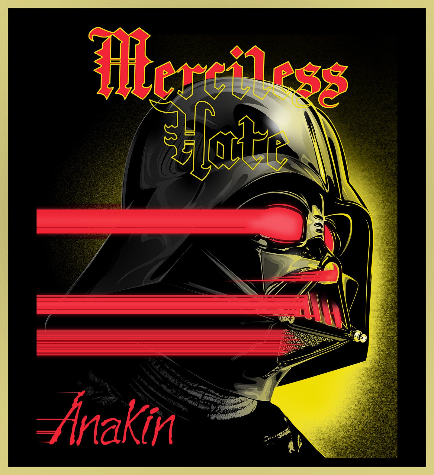 MERCILESS HATE - ANAKIN - HEAVY METAL TURBO TEE!