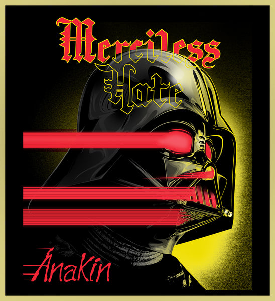 MERCILESS HATE - ANAKIN - HEAVY METAL TURBO TEE!
