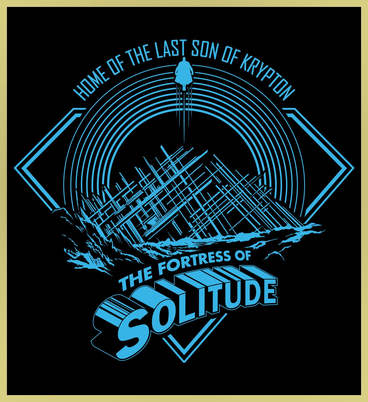 SUPERMAN - FORTRESS OF SOLITUDE - NEW POP TURBO TEE!