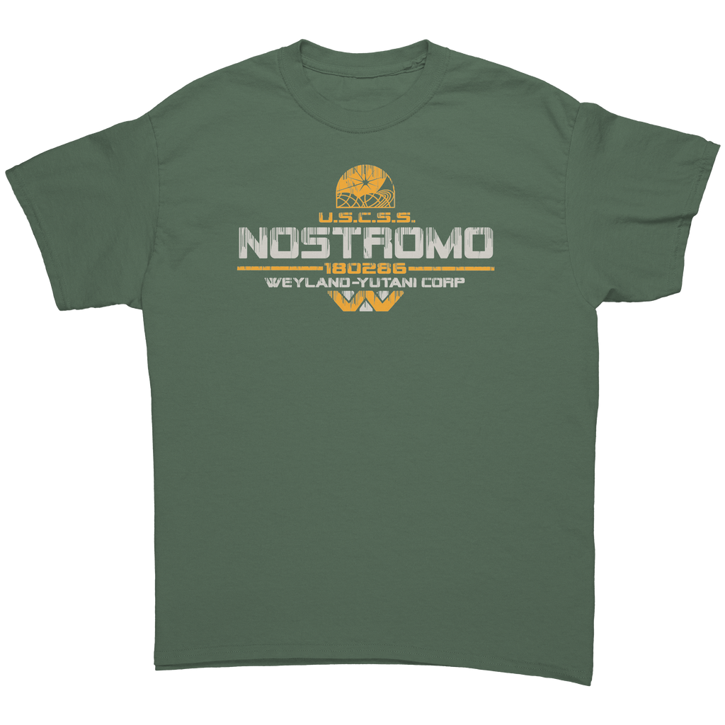 T-shirt Uomo Nostromo Starship – Maglietta 100% Cotone, Stampa Di Alta Qualità, Vestibilità Regolare