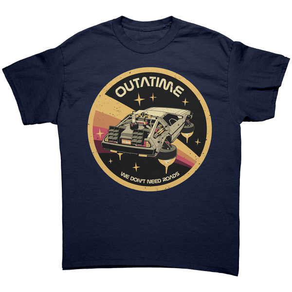 BACK TO THE FUTURE - WE DON'T NEED ROADS - NEW POP TURBO TEE!