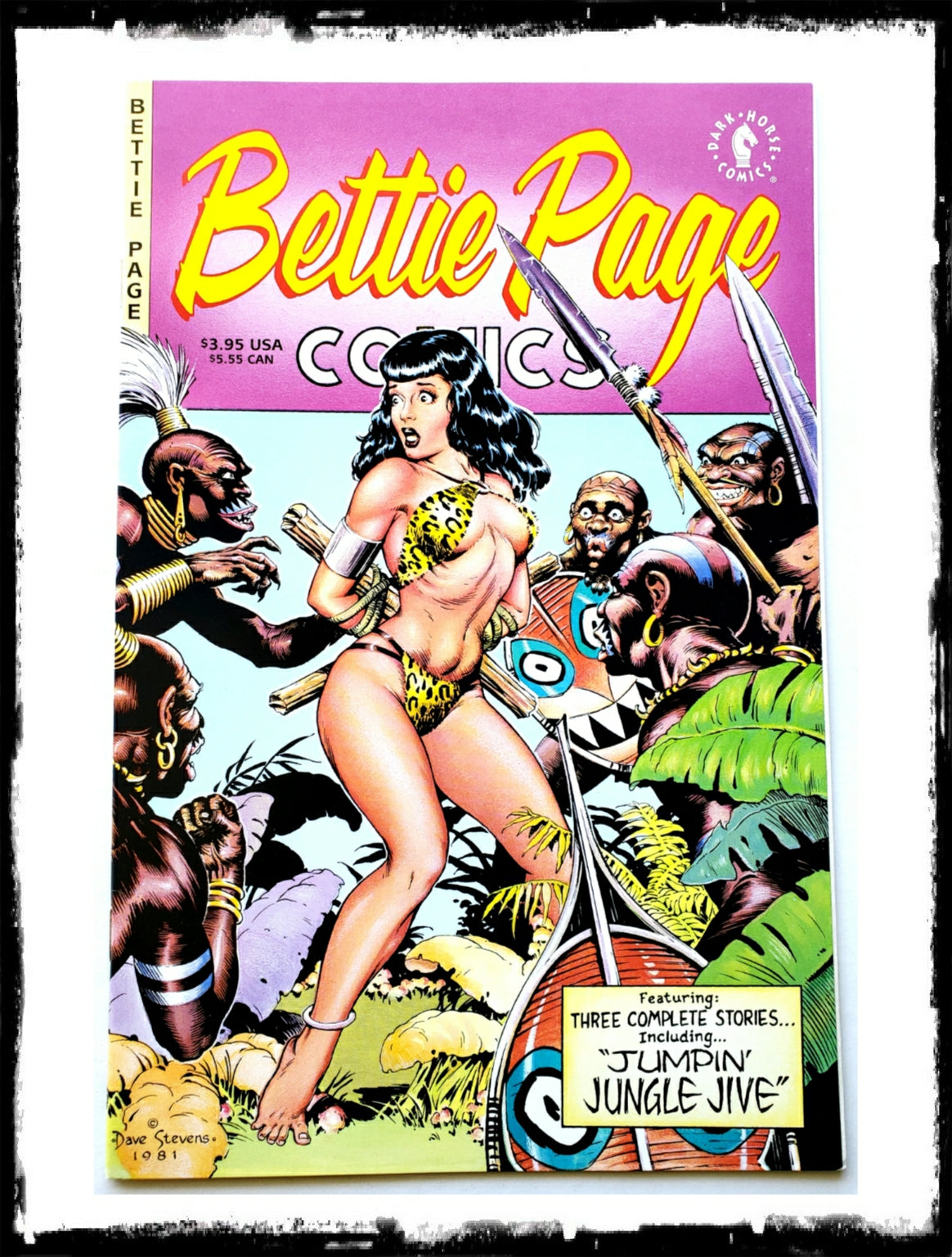 BETTIE PAGE COMICS - #1 DAVE STEVENS COVER (1996 - VF+/NM)